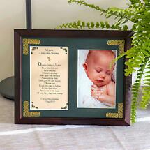 Alternate image for Personalized A Gaelic Christening Blessing Photo Verse Framed Print