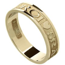 Irish Ring - Ladies Gra Geal Mo Chroi 'Love of my heart' Irish Wedding Ring Product Image