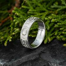 Alternate image for Celtic Ring - Men's Celtic Warrior Shield Wedding Ring