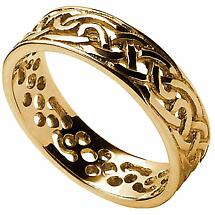 Alternate image for Celtic Ring - Ladies Filigree Celtic Wedding Band