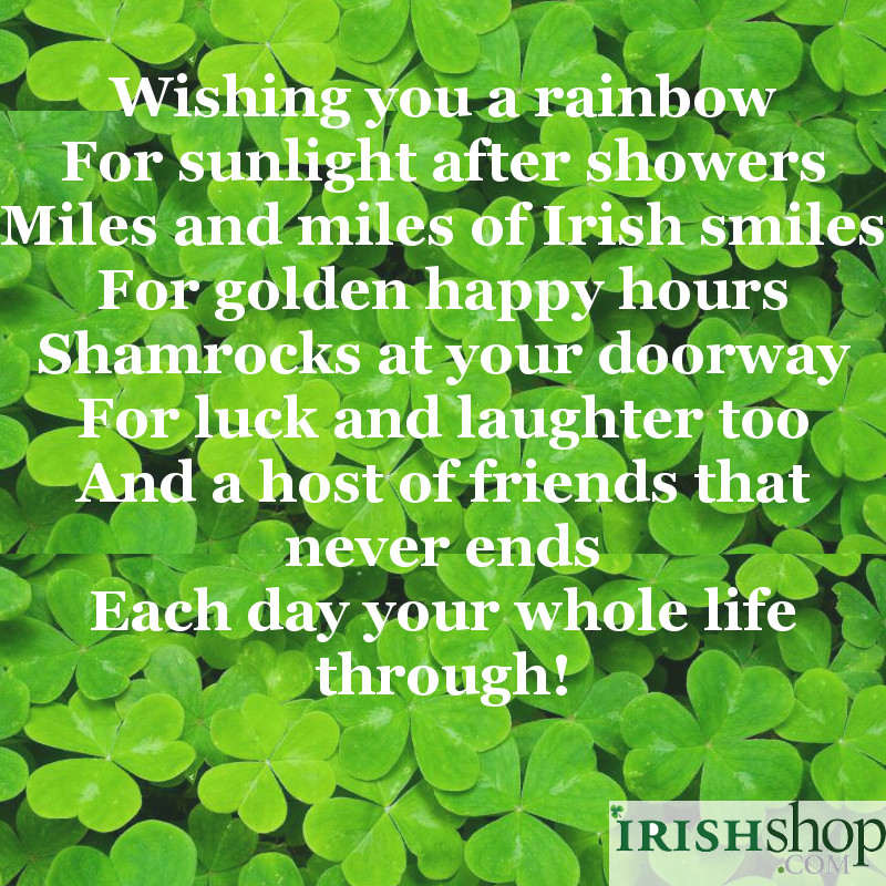 An Irish Blessing - Wishing You A Rainbow...