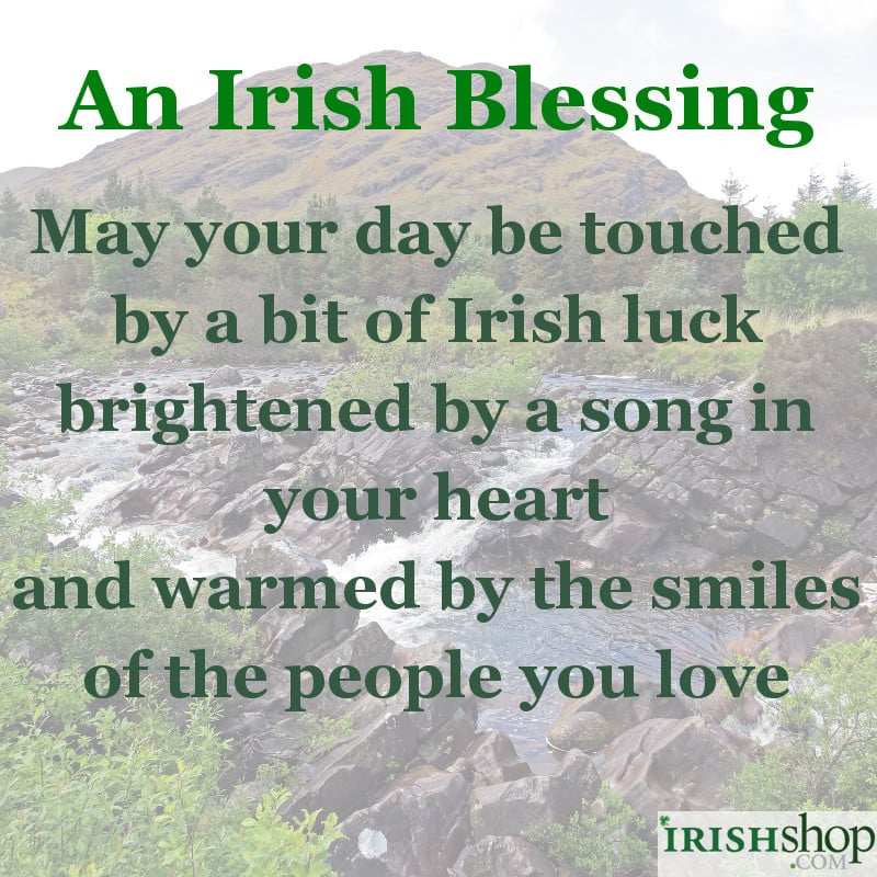 May your day be touched by a bit of Irish luck...
