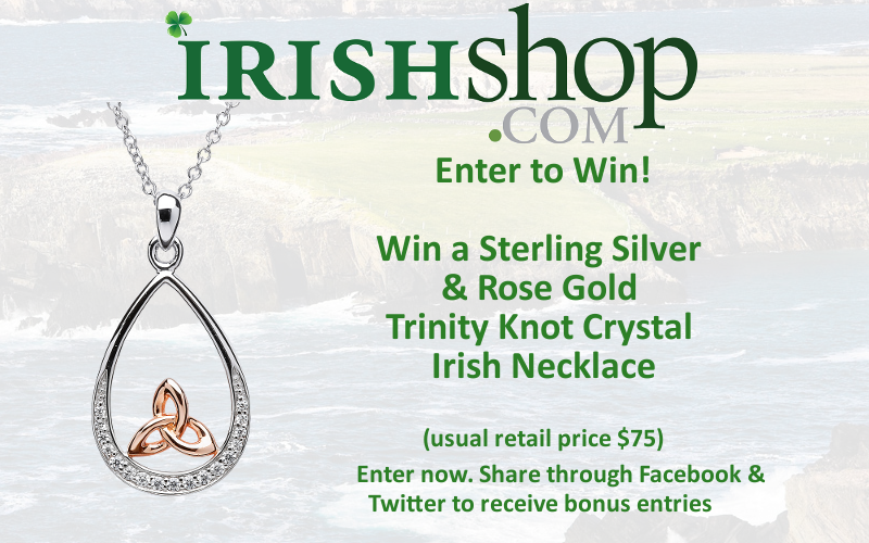 Enter to Win Sterling Silver & Rose Gold Trinity Knot Crystal Pendant