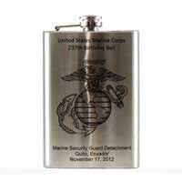 Personalized Irish Hip Flask 8oz Stainless Steel