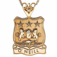 Irish Coat of Arms Jewelry Shield Necklace