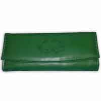 Solvar Leather Shamrock Irish Jewelry Wallet