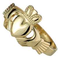 10k Gold Irish Claddagh Ring