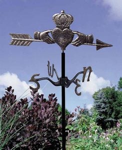 Irish Garden Claddagh Weathervane