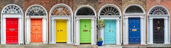 Colorful Georgian Doors in Dublin