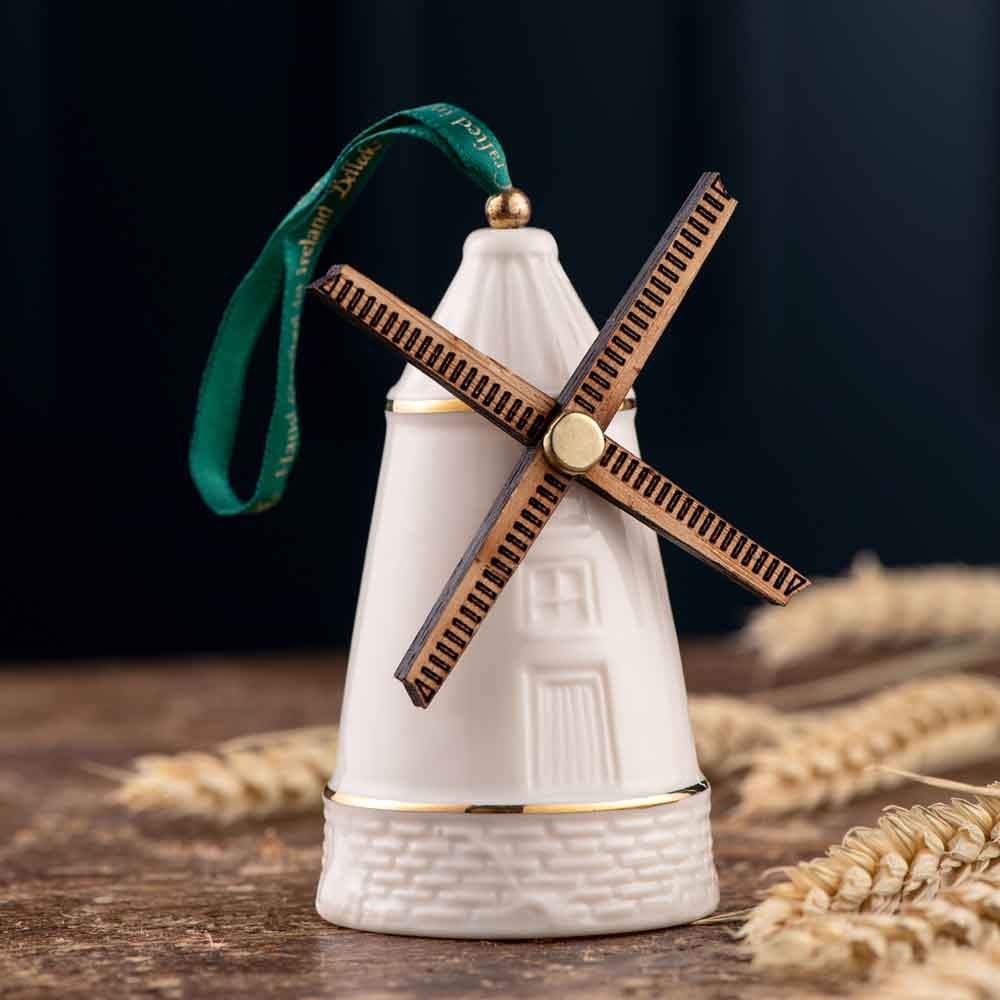 Ballycopeland Windmill Irish Christmas Ornament with Wheat