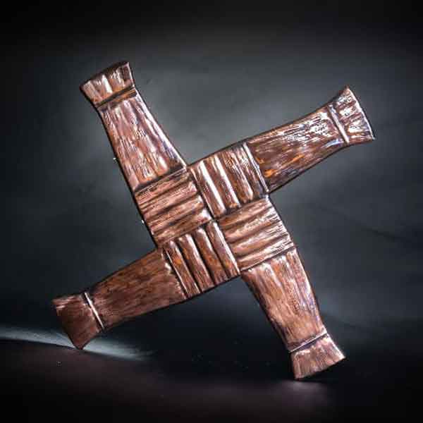 Copper St. Bridget's Cross Wall Plaque