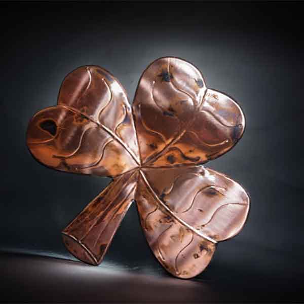 Copper Shamrock Wall Plaque