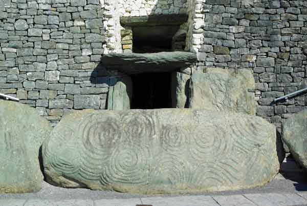 Triple Spiral Stone Artwork, Newgrange