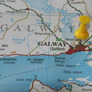 Map showing Galway, Ireland
