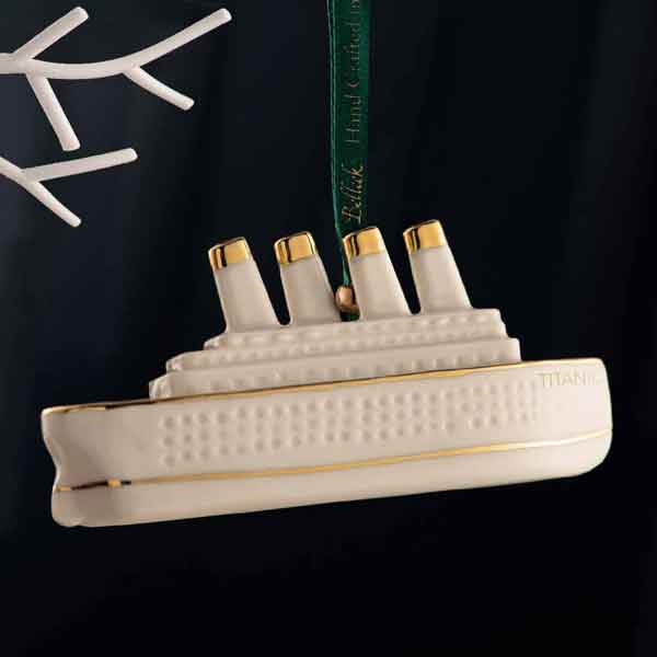 Belleek Titanic Hanging Ornament