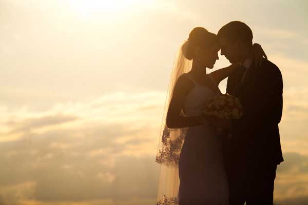 Irish Wedding Couple Silhouette