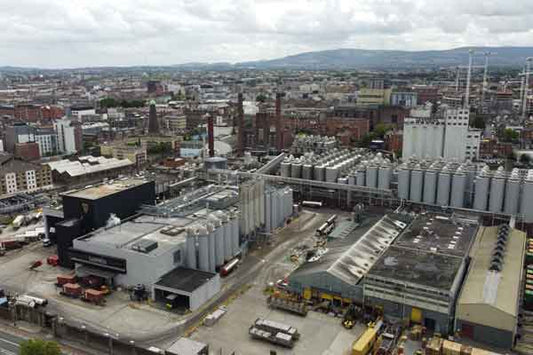 Aerial view of Guinness Brewery, Dublin