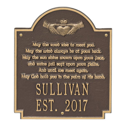 Personalized Irish Blessings Plaque