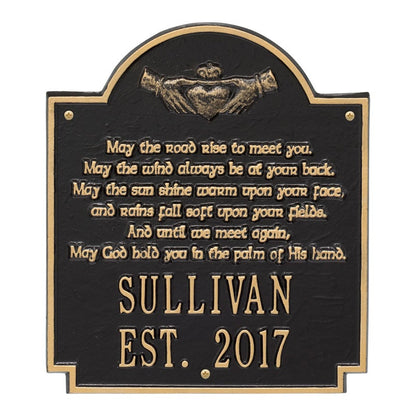 Personalized Irish Blessings Plaque