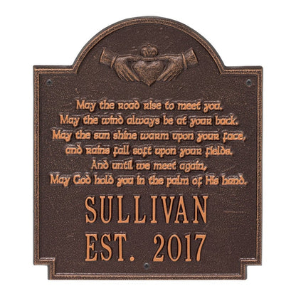 Personalized Irish Blessings Plaque