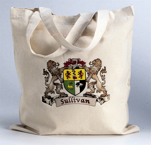 personalized coat of arms tote bag