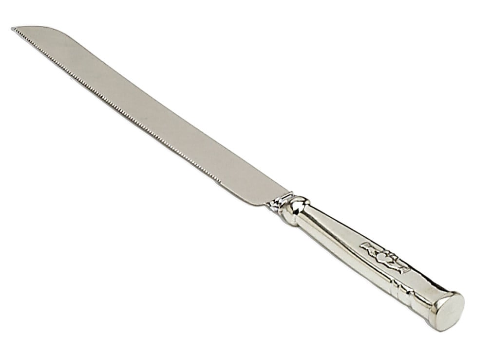 claddagh irish cake knife pewter