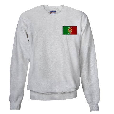 Irish Sweatshirt - Irish County Sweatshirt Left Chest - Grey