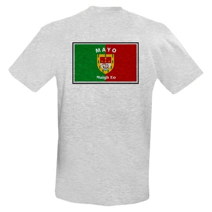 Irish T-Shirt - Irish County T-Shirt Left Chest - Grey