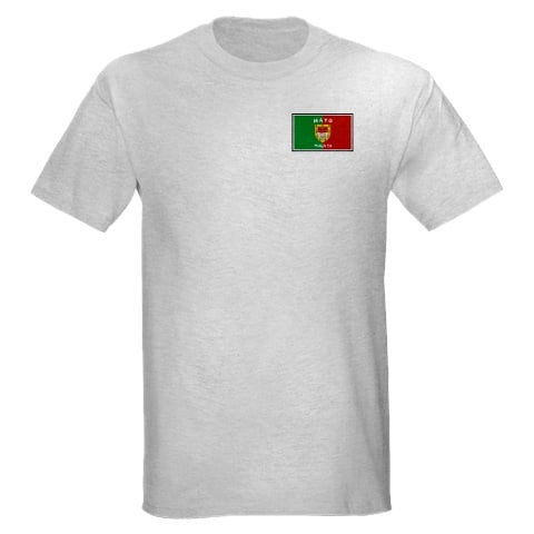 Irish T-Shirt - Irish County T-Shirt Left Chest - Grey