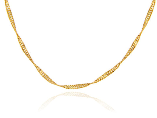 Irish Necklace - Yellow Gold 18" Chain