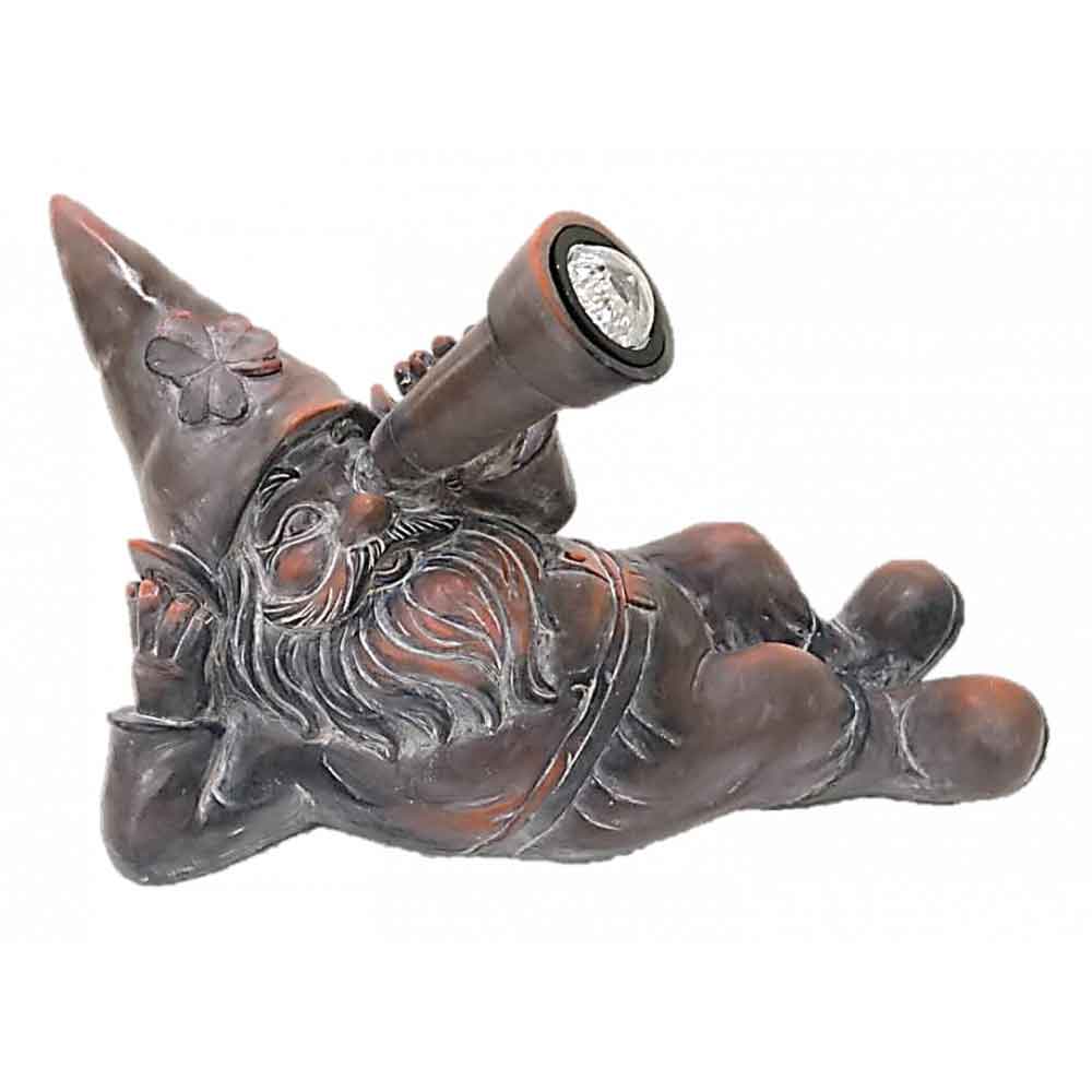 star gazing solar garden leprechaun