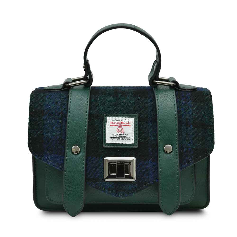 celtic tweed handbag | blackwatch tartan harris tweed® mini satchel