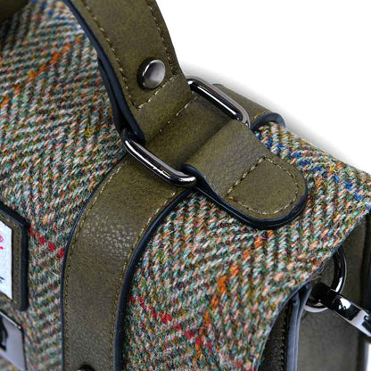 Celtic Tweed Handbag | Chestnut Herringbone Harris Tweed® Mini Satchel