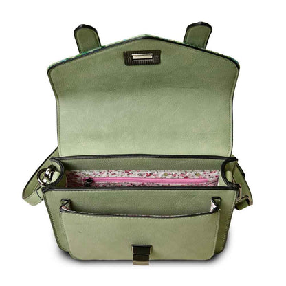 Celtic Tweed Handbag | Mint Check Harris Tweed® Mini Satchel