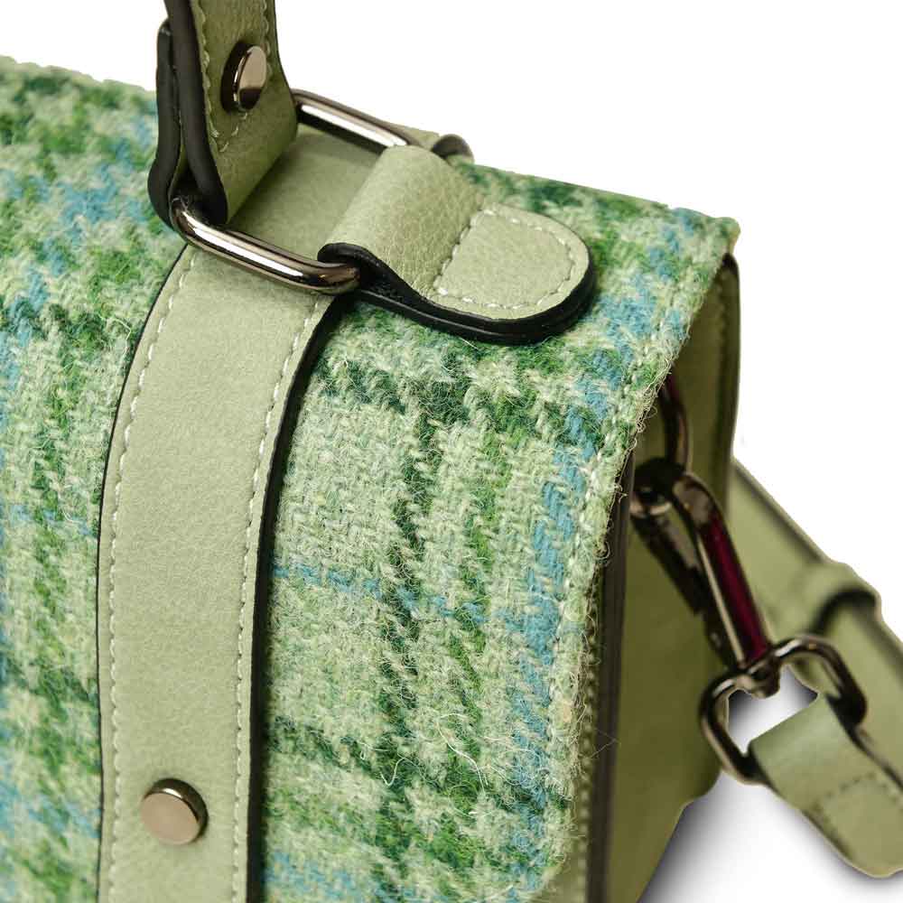 celtic tweed handbag | mint check harris tweed® mini satchel