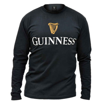 Irish T-Shirt | Guinness® Black Trademark label Long Sleeve Premium Tee