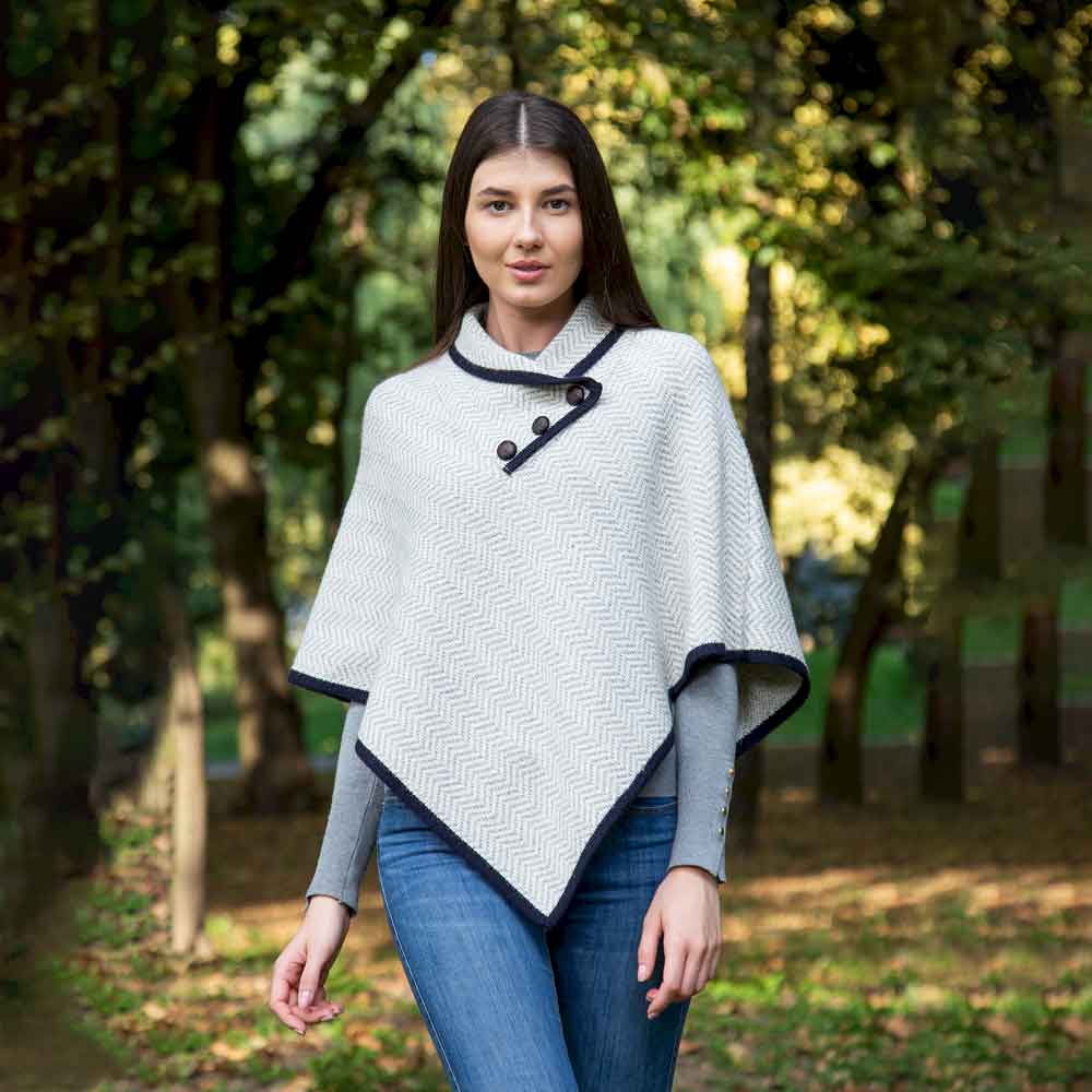 irish cape | ladies herringbone wool cape