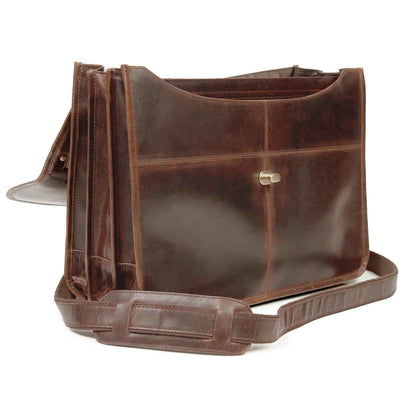 Irish Bag | Men's Brown Leather Luxury Briefcase