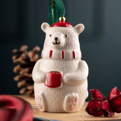 Irish Christmas | Belleek Pottery Polar Bear Ornament