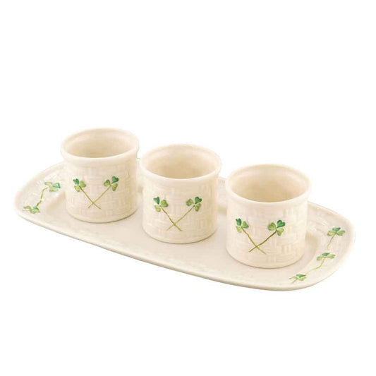 Belleek Pottery | Irish Shamrock Tapas Set