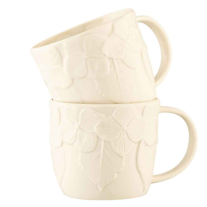 Belleek Pottery | Hydrangea Irish Mugs Set of 2