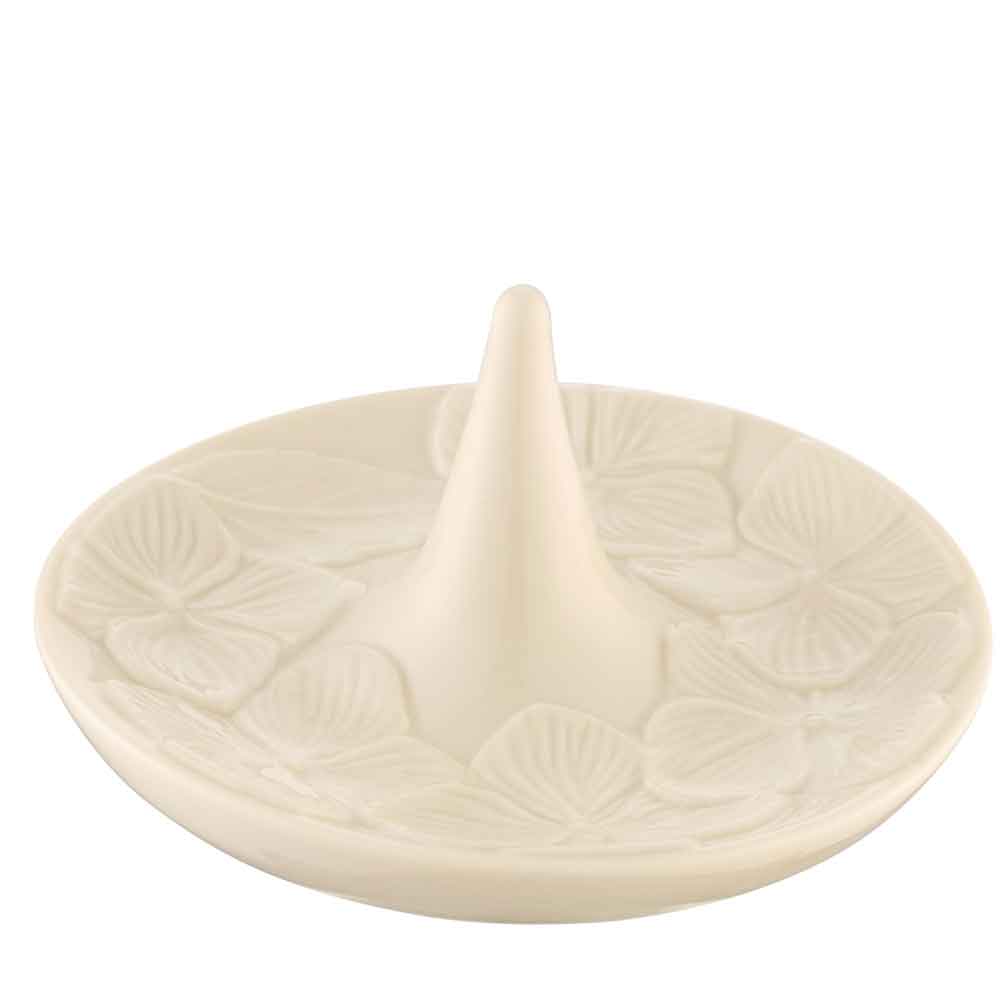 belleek pottery | hydrangea irish ring holder