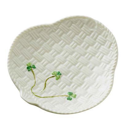 Belleek Pottery | Shamrock Canape Plate Set of 2