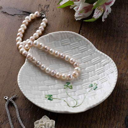 Belleek Pottery | Shamrock Canape Plate Set of 2