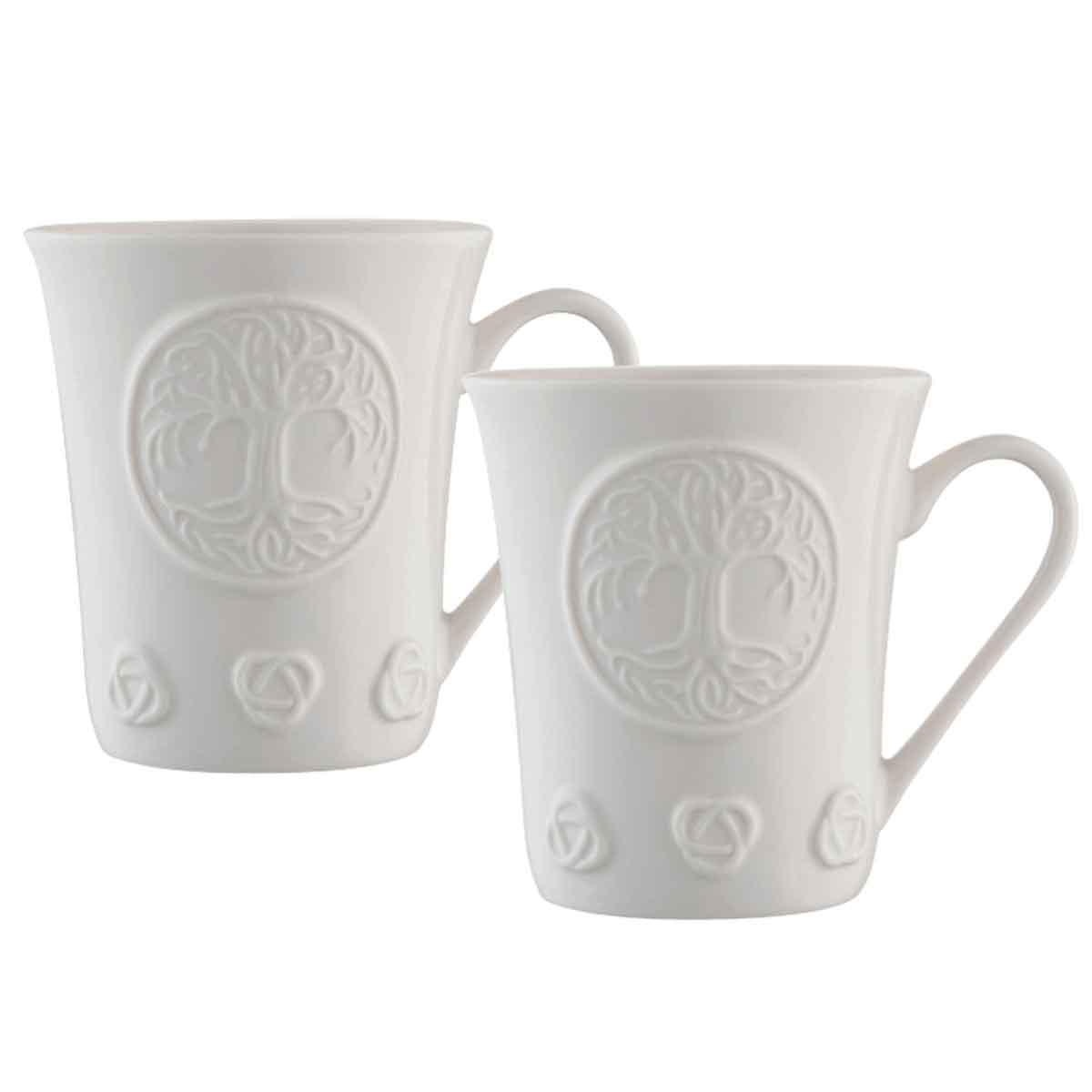 belleek pottery | tree of life mug  set of 2