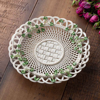 Belleek Pottery | Shamrock Heritage Irish Basket