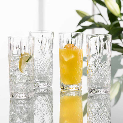 Galway Crystal Renmore HiBall Glass Set of 4
