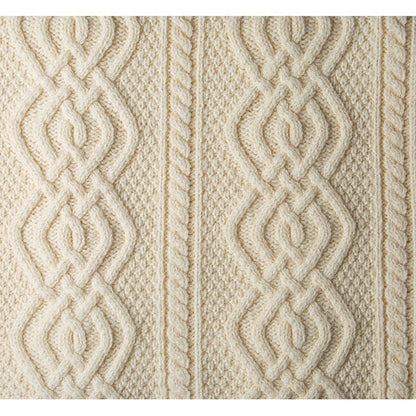 Irish Throw | Dara Merino Wool Aran Knit Throw