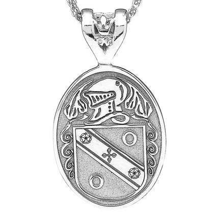 Irish Coat of Arms Jewelry Oval Necklace Large