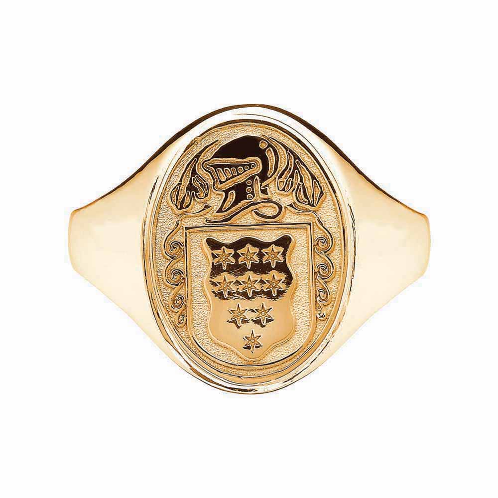 irish coat of arms jewelry | mens oval shield solid heavy ring